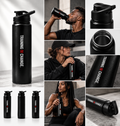 Gourde Performance T4C League 750ml noire, planche visuelle