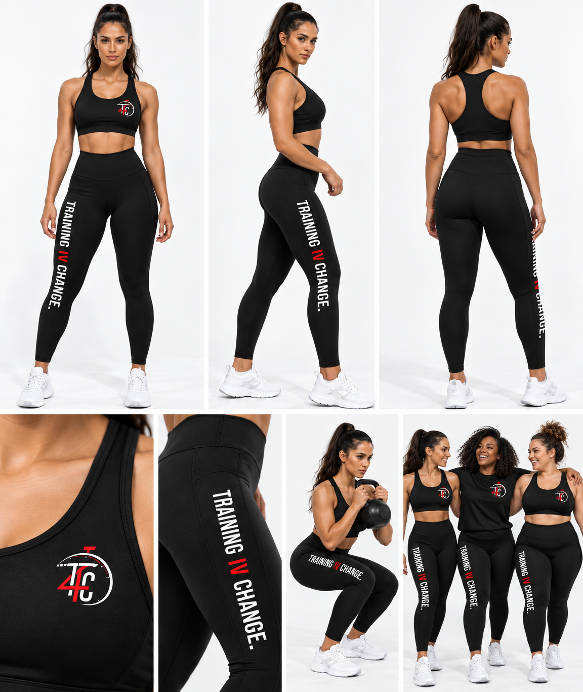 Ensemble Brassière + Legging T4C League, vue produit 2